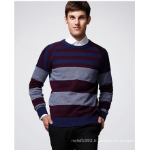 Pull à rayures à manches longues Man Sweater